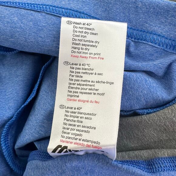 Mizuno Performance Mens 1/4 Zip Athletic‎ Shirt Size Medium Blue Gray Pockets - Picture 5 of 6